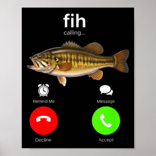 Poster Rappel d'appel de fih féminin refuser accepter tél
