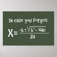 Rappel de formule quadratique