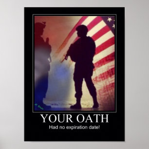 Poster Rappel du serment militaire
