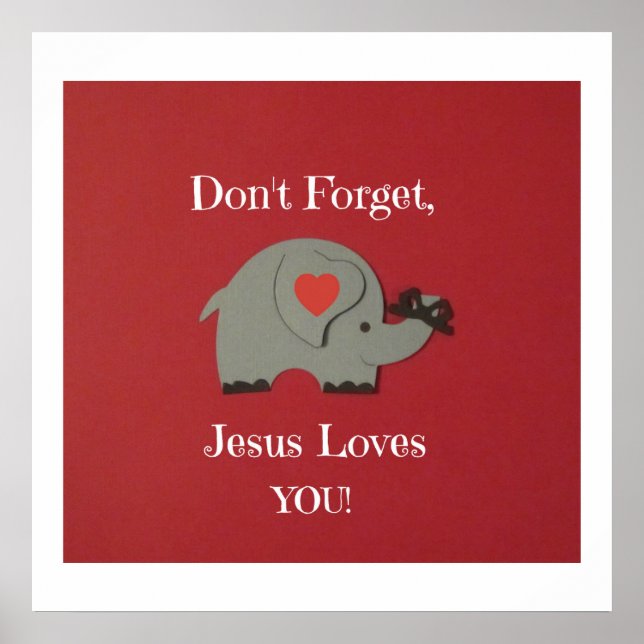 Poster Rappelez aux enfants que Jésus les aime ! (Devant)