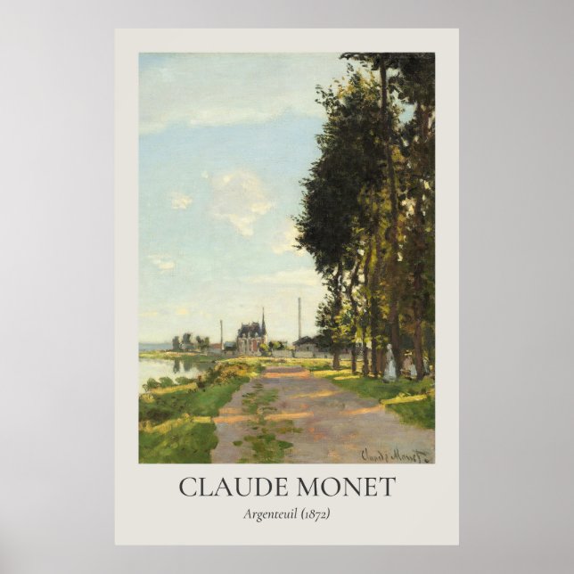 Poster Rapport Claude Monet Vintage Wall Art 2x3 (Devant)
