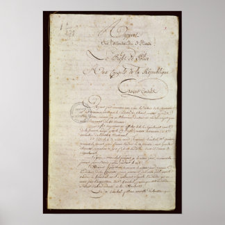Poster Rapport de police de l'intendant à Napoléon