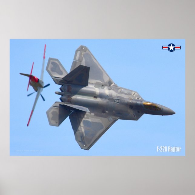 POSTER RAPTEUR F-22A (Devant)