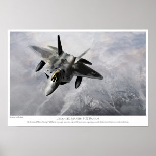 Poster Raptor F-22 de Lockheed Martin