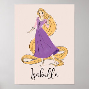 Poster Rapunzel en mouvement