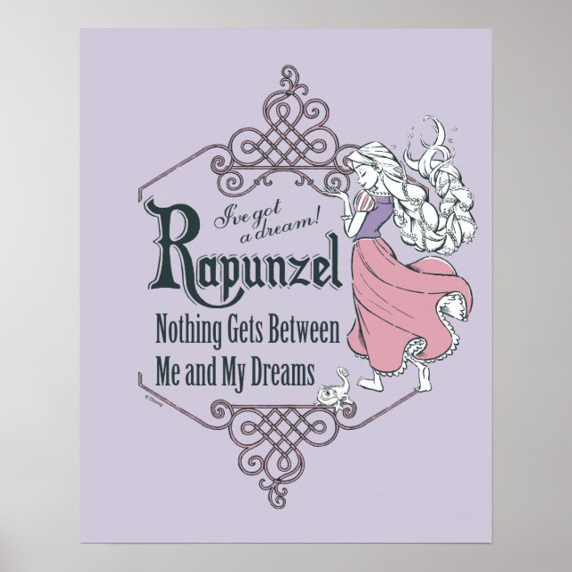 Poster Rapunzel | J'ai un rêve ! (Devant)