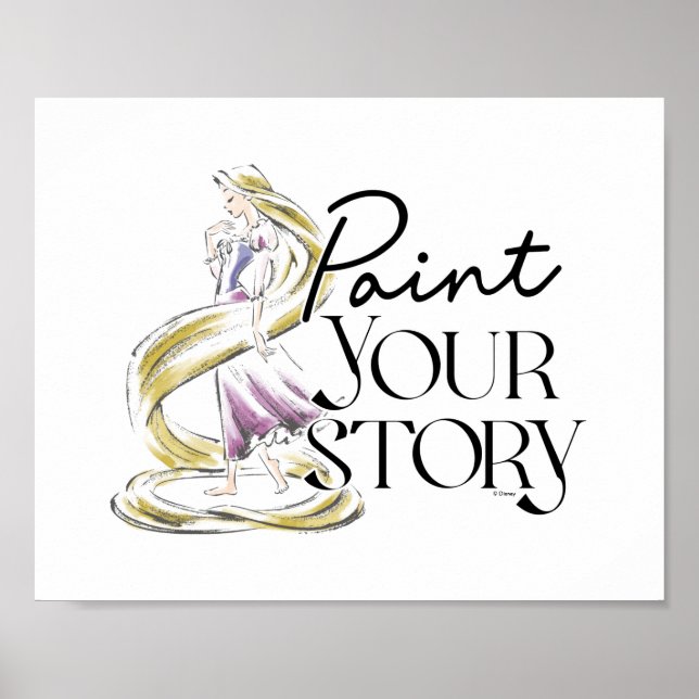 Poster Rapunzel | Peindre votre histoire (Devant)