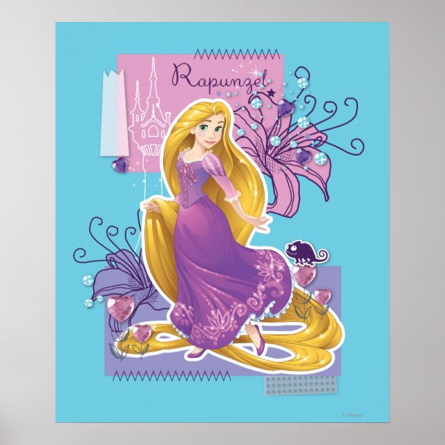 Poster Rapunzel - Princesse Artistique (Devant)
