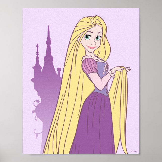 Poster Rapunzel & Tower Graphic (Devant)