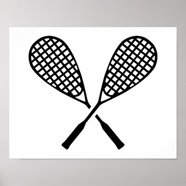 Poster Raquettes de squash (Devant)