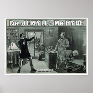 Poster Rare Dr Jekyll and Mr Hyde Transformation