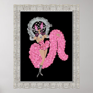 Poster Rare Erte Design "Mimi"