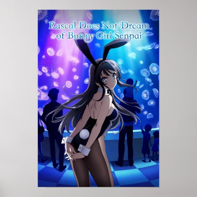 Poster Rascal ne rêve pas de lapin fille Senpai mignon (Devant)