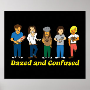 Poster Rasé et confus