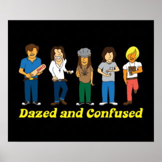 Poster Rasé et confus