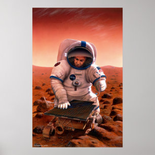 Poster Rassemblement d'homme et de Sojourner sur Mars