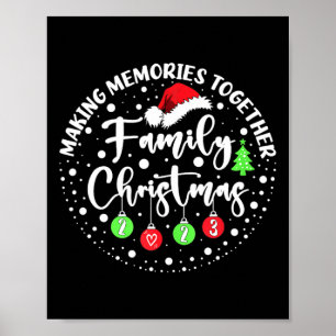 Poster Rassembler des souvenirs Famille adorable Noël 201