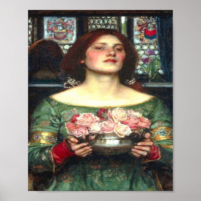Poster Rassembler Ye Rosebuds John William Waterhouse (Devant)