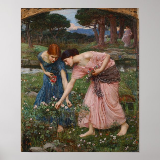 Poster Rassembler Ye Rosebuds Pendant Yymai - Waterhouse (Devant)