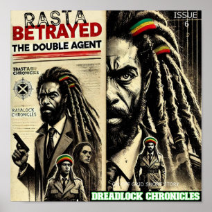 POSTER RASTA BATTUE DREADLOCK CHRONICLES NUMÉRO 6