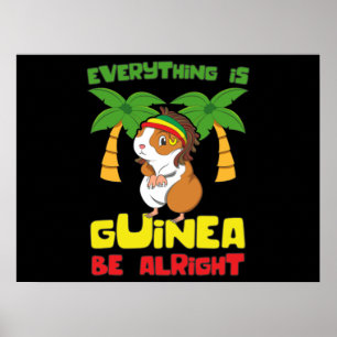 Poster Rasta Guinea Pig