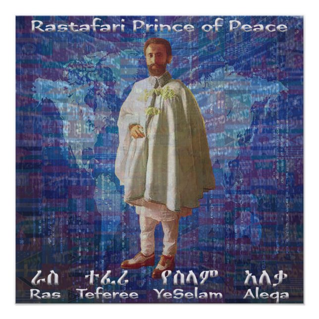 Poster RasTafari Prince de la Paix (Devant)