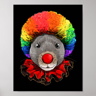 Poster Rat Clown Souris Rat Rodent Circus 78