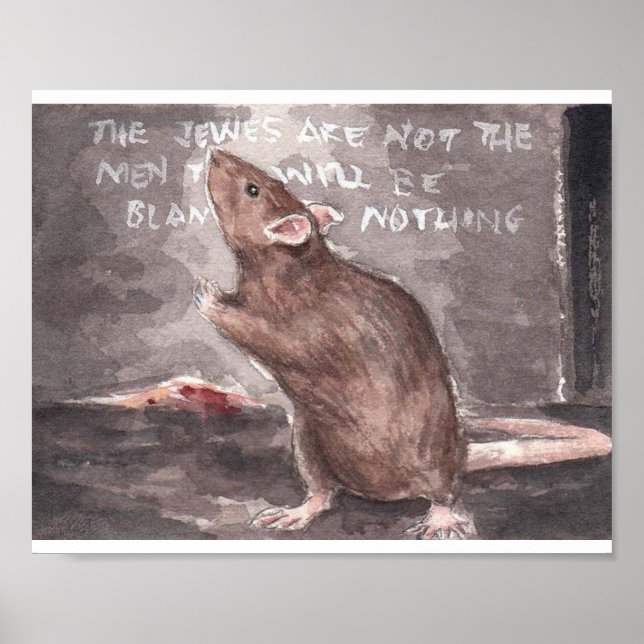 Poster Rat Whitechapel au mur (Devant)