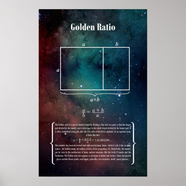 Poster Ratio d'or (Devant)
