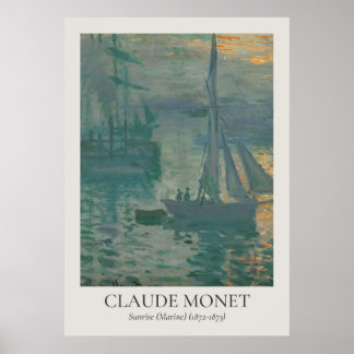 Poster Ratio ISO de l'art mural Vintage Claude Monet