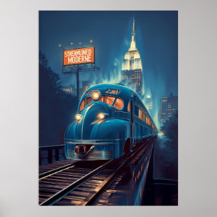 Poster Rationaliser la modernité   Express vintage de New