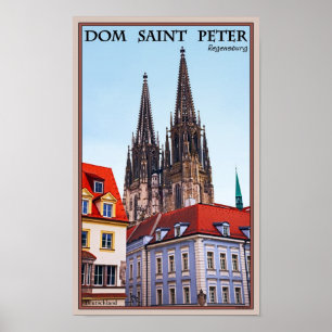 Poster Ratisbonne - cathédrale St Peter