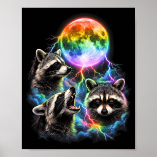 Poster Raton laveur Lgbt contrefaçon bisexuel lesbienne g
