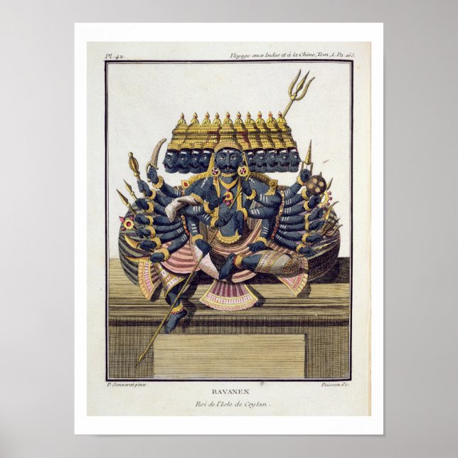 Poster Ravana, roi démon de Ceylan, de Voyage aux Ind (Devant)