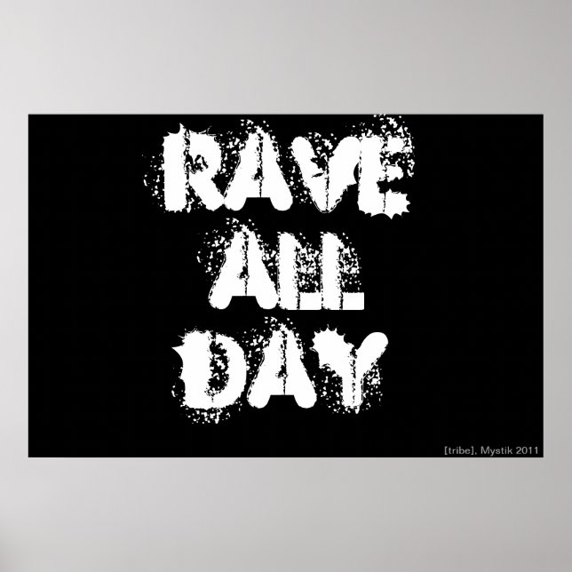 POSTER RAVE TOUTE LA JOURNÉE (Devant)