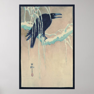 Poster Raven dans la neige