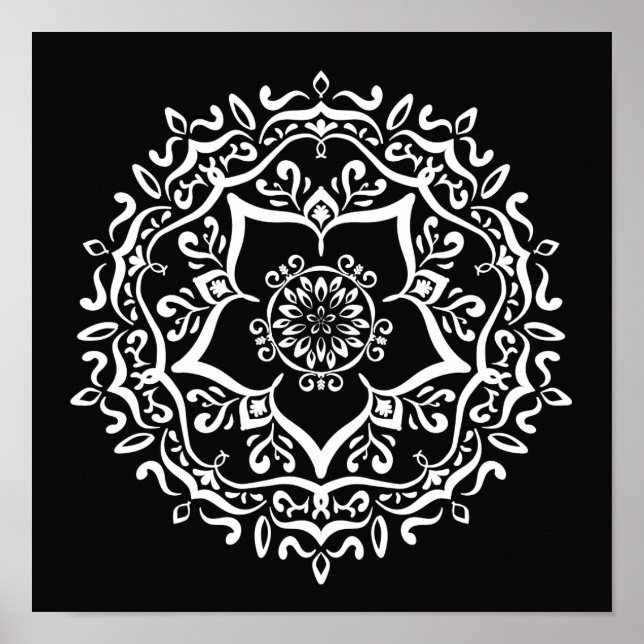 Poster Raven Mandala (Devant)