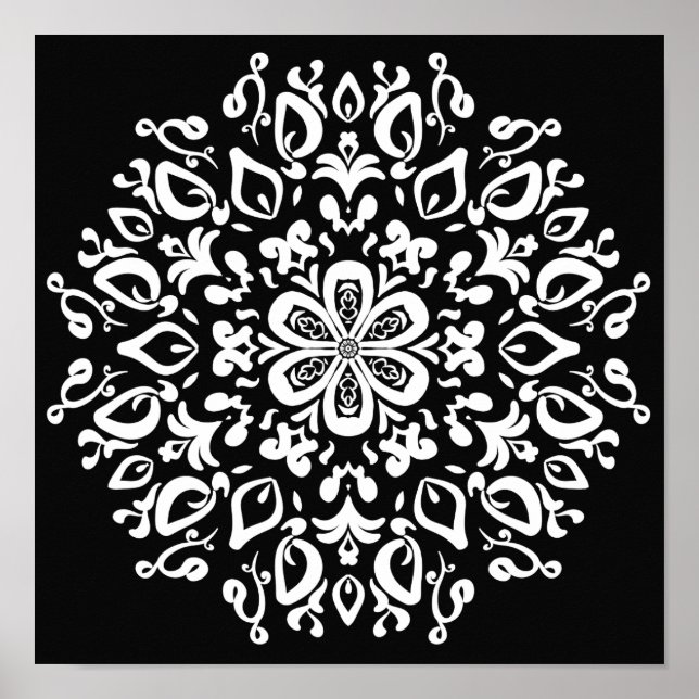 Poster Raven Mandala (Devant)