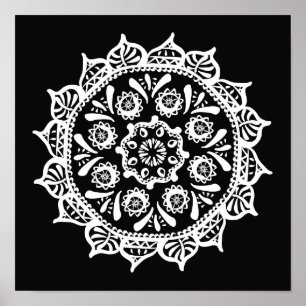 Poster Raven Mandala