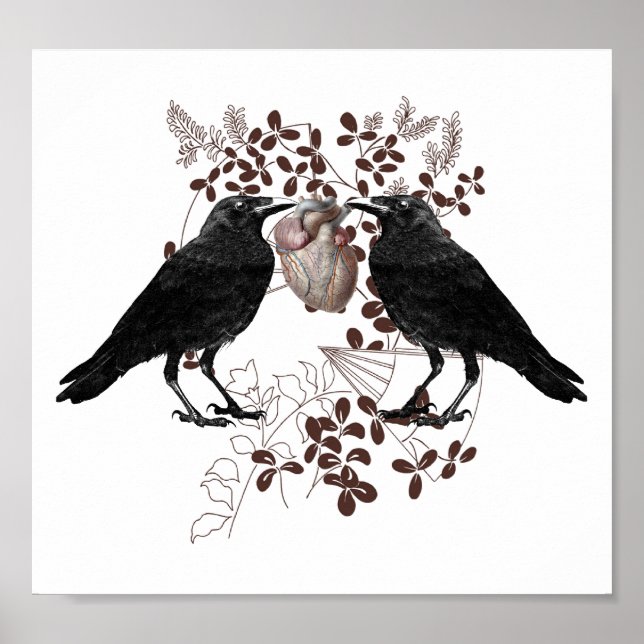 Poster Ravens et Coeur (Devant)