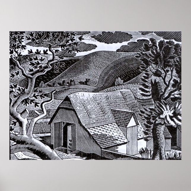 Poster Ravilieux - Paysage Sussex (Devant)