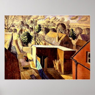 Poster Ravilieux - Vue depuis Brick House Great Bardfield