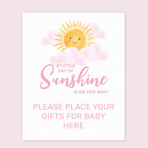 Poster Ray De Soleil Placez Vos Cadeaux Ici