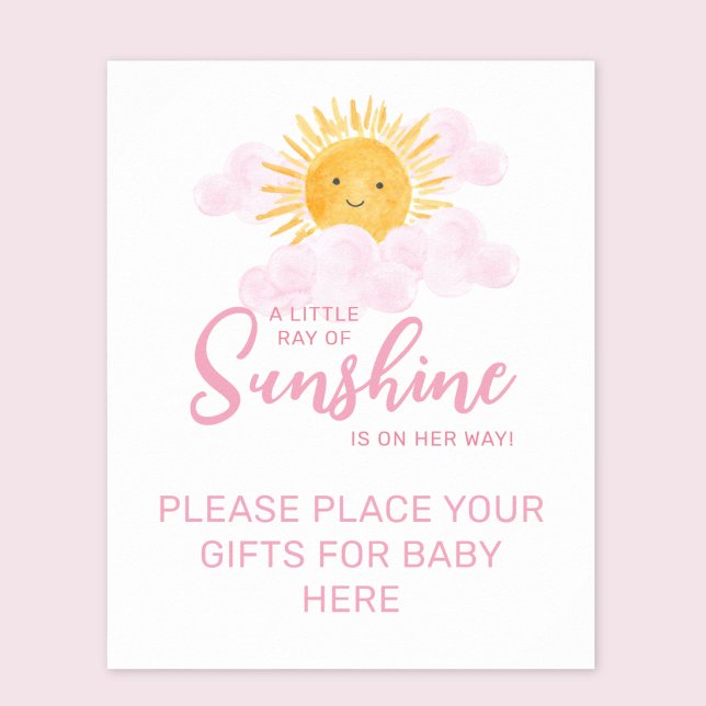 Poster Ray De Soleil Placez Vos Cadeaux Ici (Créateur téléchargé)