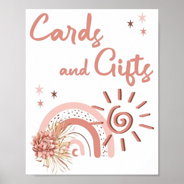 Poster Ray of Sunshine Girl Baby shower Cartes et cadeaux (Devant)