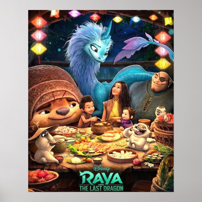 Poster Raya Et L'Esthétique Du Dernier Dragon (Devant)