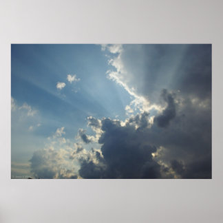Poster Rayons de Dieu majestueux