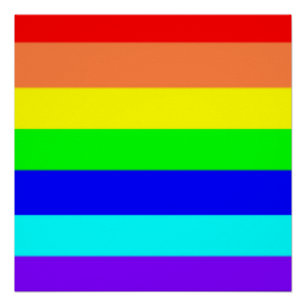 Poster Rayures arc-en-ciel