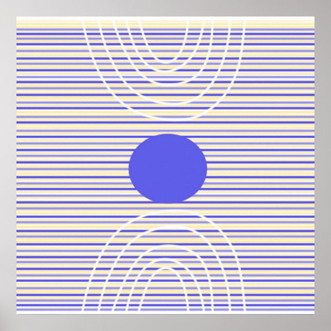 Poster rayures art abstrait moderne (Devant)