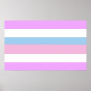 Poster Rayures de fierté intersexe